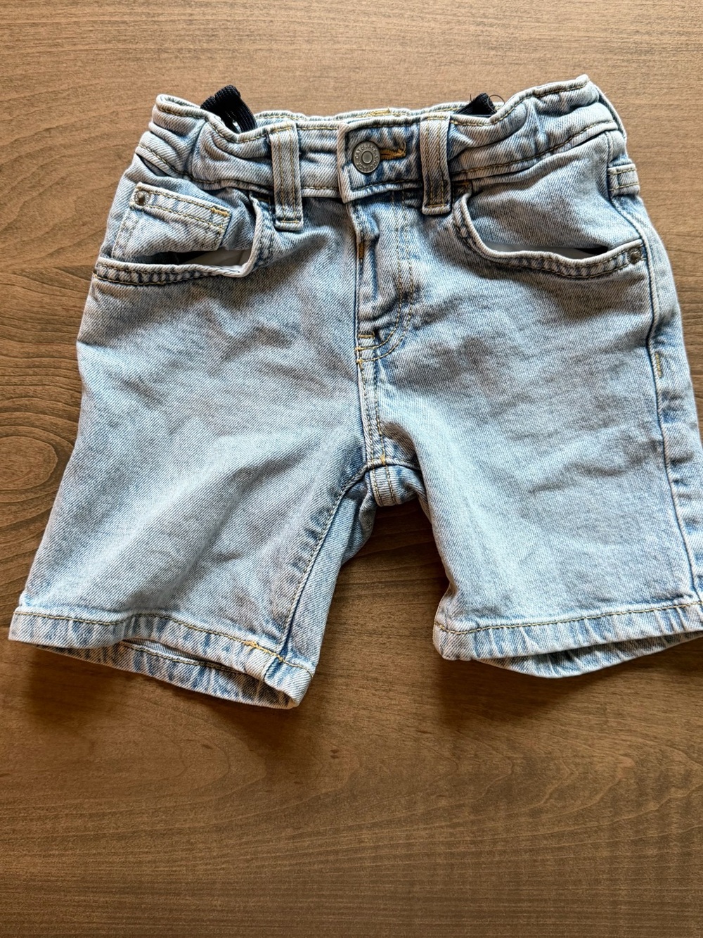 Cat & Jack Light Wash Denim Shorts - Pale Blue